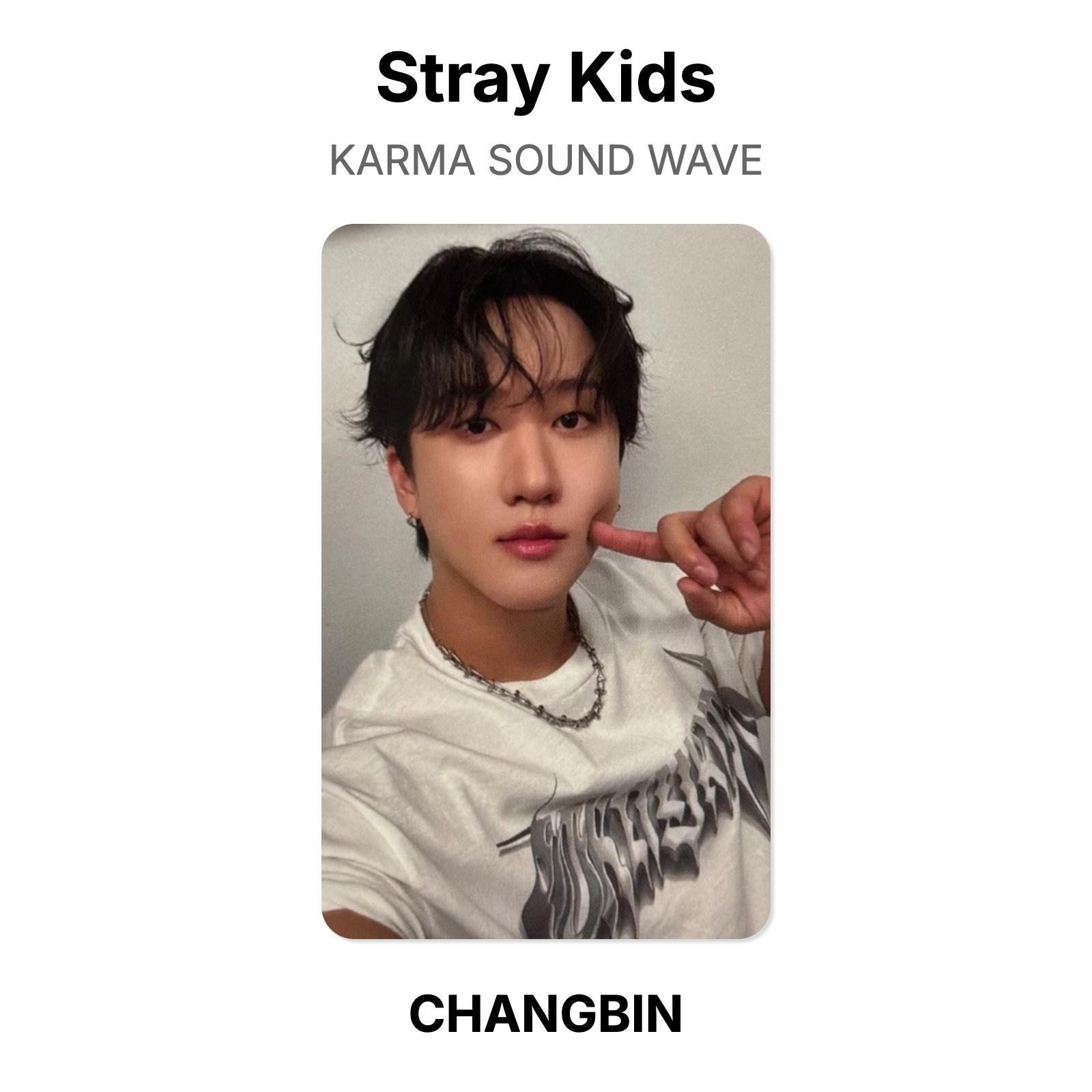 Stray Kids KARMA SOUND WAVE Official Photocard CHANGBIN 03