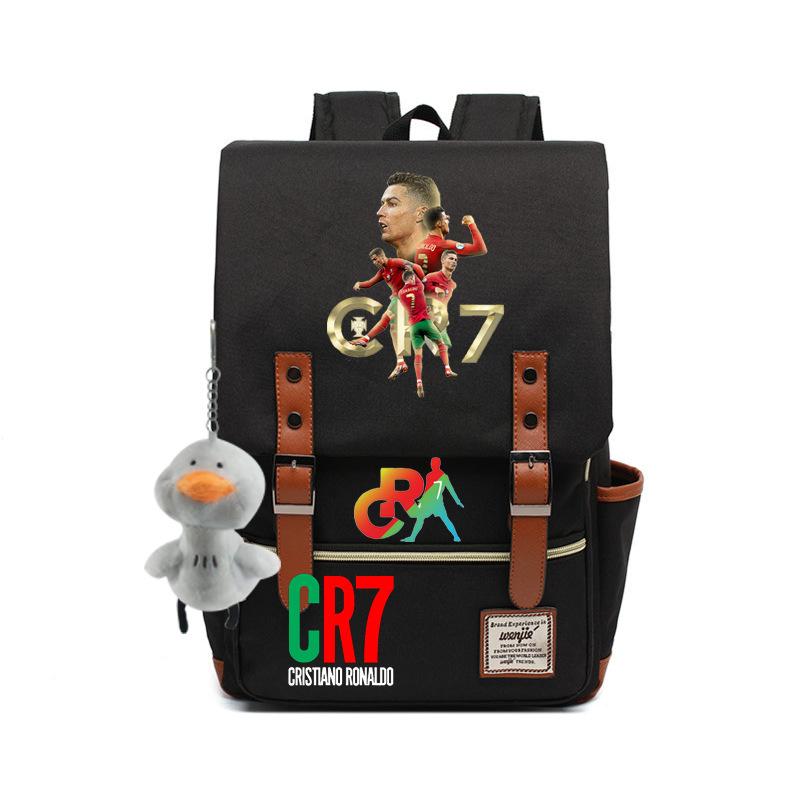 Modischer Anime CR7 Teenager Schüler Schultasche Herren und Damen Freizeit Rucksack