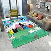 Tappeto Cartoon Anime Famiglia Barbapapa per Casa Soggiorno Camera da Letto Divano Zerbino Decorazione, Tappeto per Area Bambini Tappetino Antiscivolo