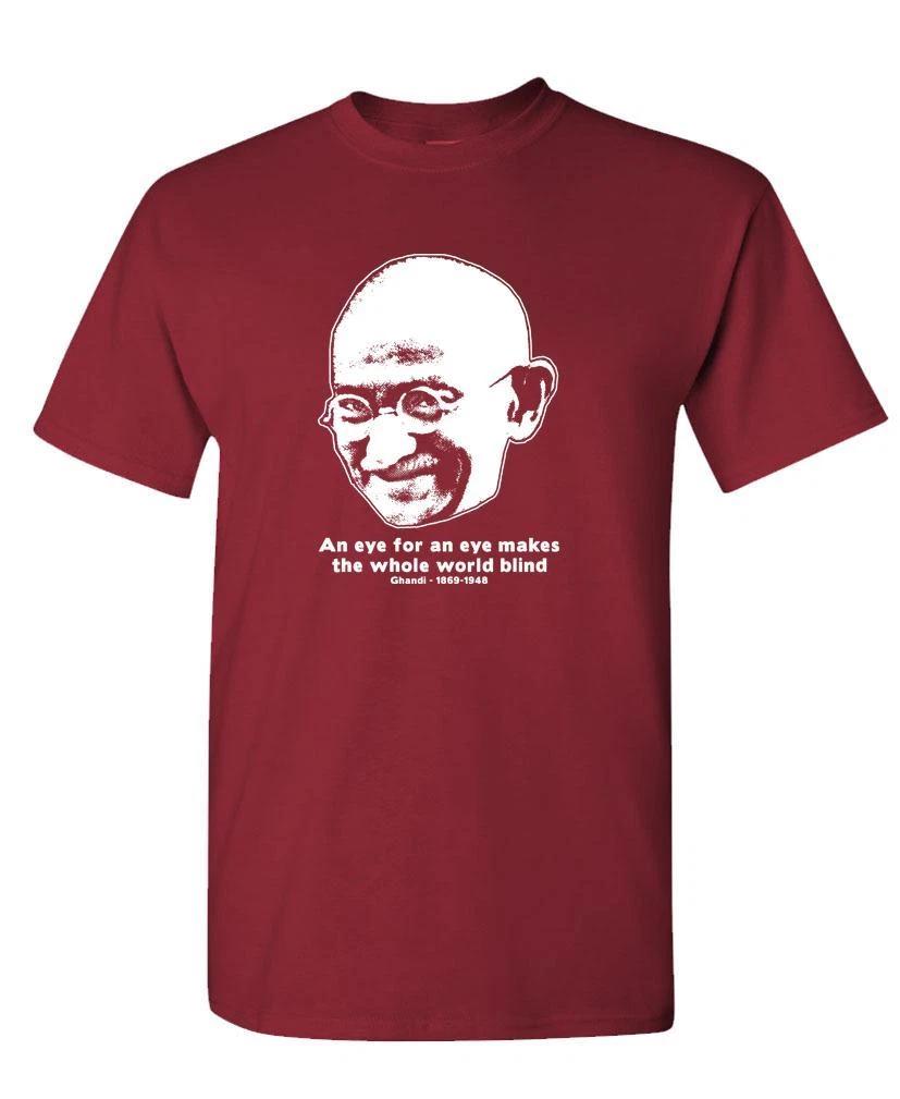 GHANDI - Unisex Cotton T-Shirt Tee Shirt L