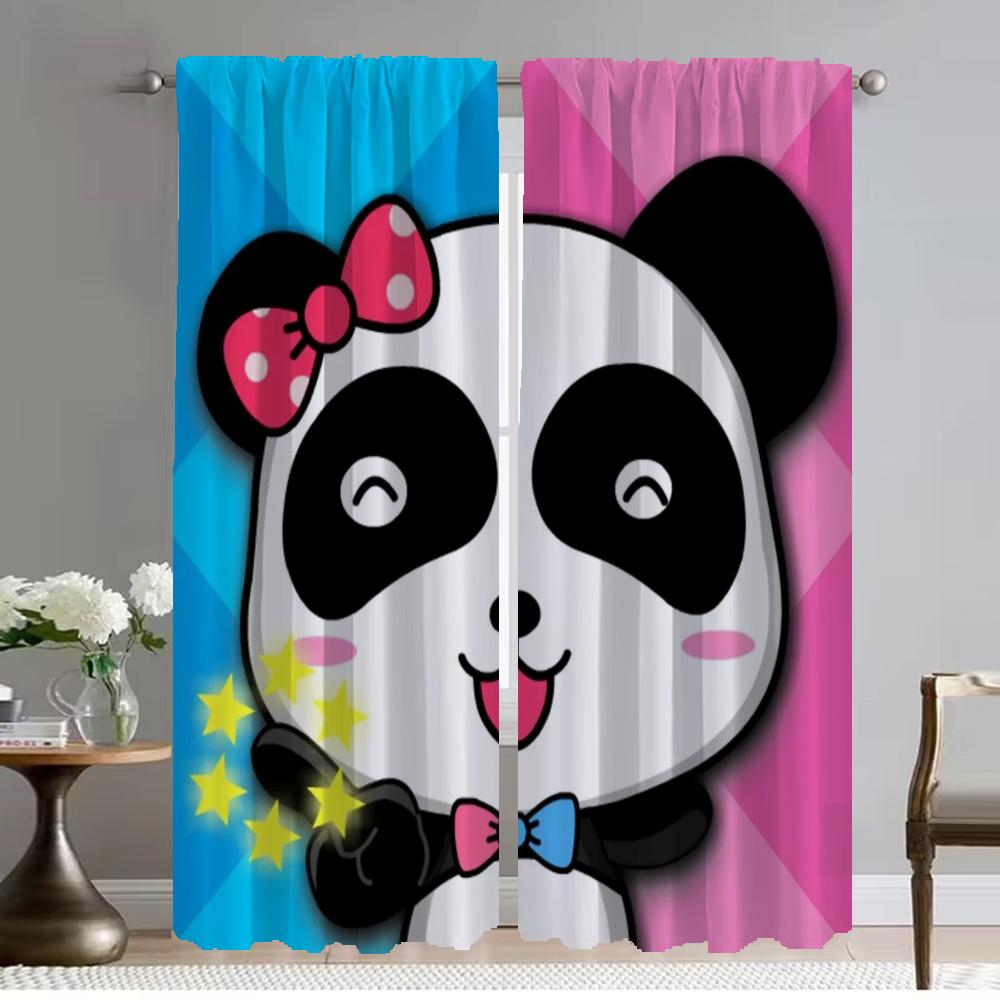 BabyBus Blackout Curtain for Room 2 Panel Curtains Child Room Halloween Decoration Home Interior Curtains Shades Partition