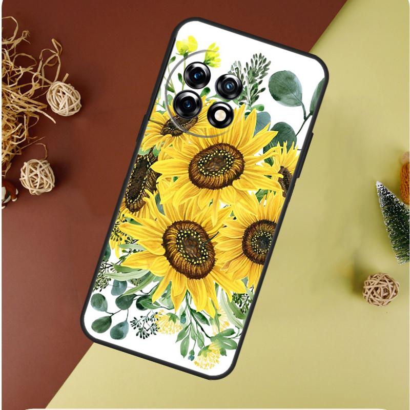 Summer Daisy Sunflower Floral For OnePlus Nord CE 4 3 2 Lite N20 N30 9 10 Pro 8T 9RT 10T 10R 13R 12R 11 12 13 Phone Case