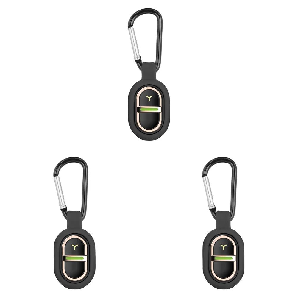 1-5pcs Ultrasonic Mini Mosquito Repellent with Carabiner Lightweight Anti-mosquito Bite Pendant for Kids Adults Outdoor Camping