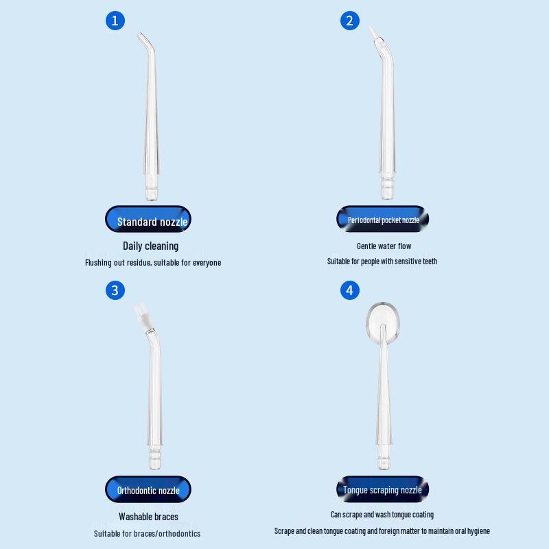 Portable Electric Oral Irrigator Water Flosser - Handheld Teeth Cleaner for Home Use