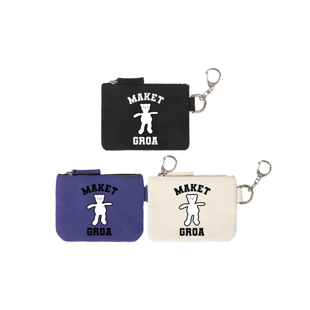 GRAVER [UNISEX] Bear Keyring Card Wallet Keyring