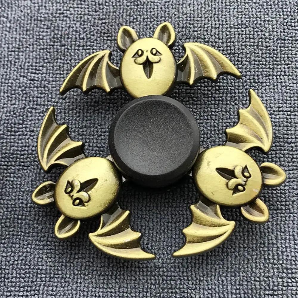Jouets de Bureau Couleur Laiton Spinner à Doigts Métal TDAH Anxiété Spinner Fidget Cool Drôle Rotation à la Main Jouets pour Enfants