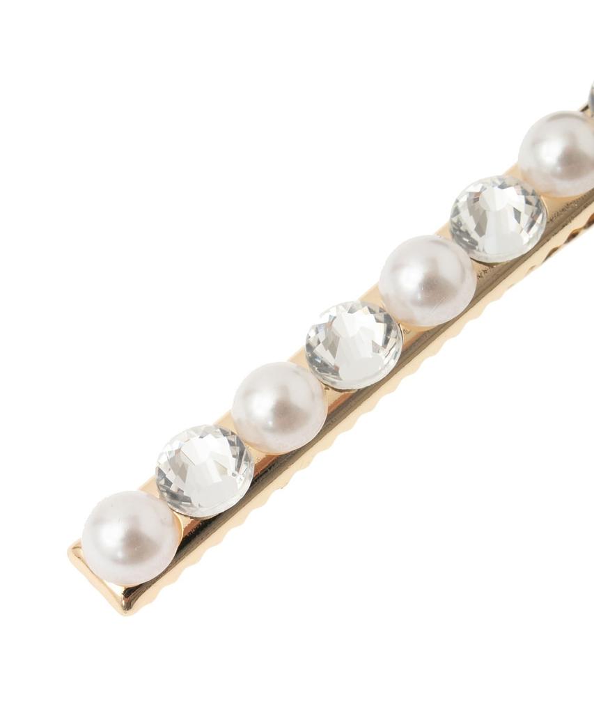 de Hair Accessories Ribbon Bijou Tweezers Light Pink [Maison Fleur] Women's