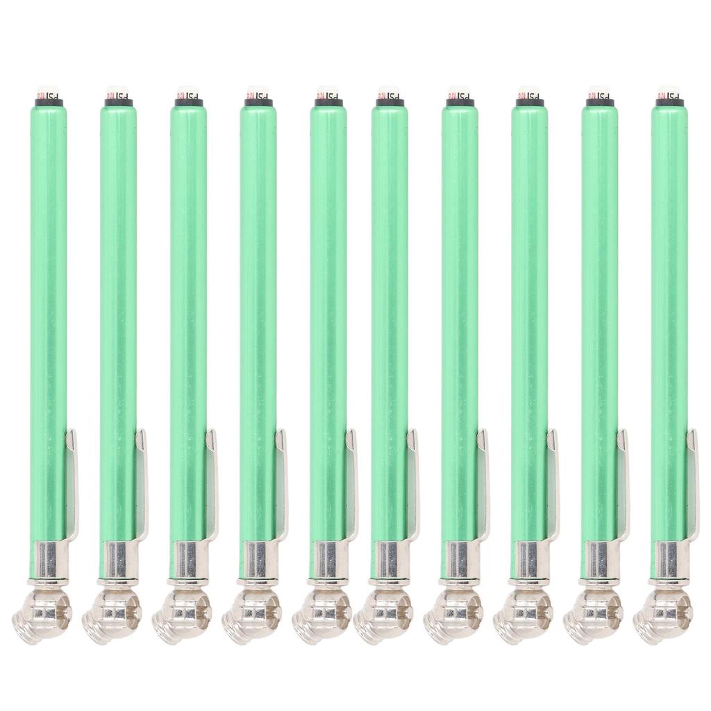 10PCS Pencil Tire Pressure Gauge 3 Ranges 4 Sided Reading High Accuracy Tire Air Gauge