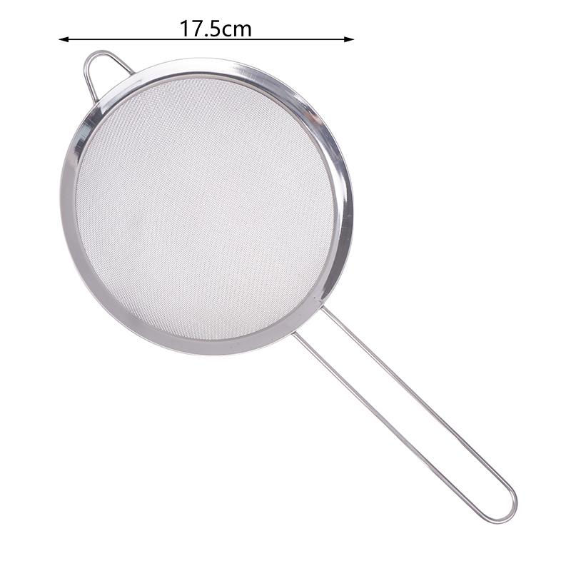 1 Stück Edelstahl Saft Sojamilch Sieb Sieb Ultrafeines Maschensieb Öl Sieb Fisch Knödel Hotpot Abtropflöffel Langer Griff