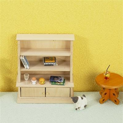 1:12 Puppenhaus Miniatur Bücherregal Spind Aufbewahrungsschrank Regal Möbel Dekoration