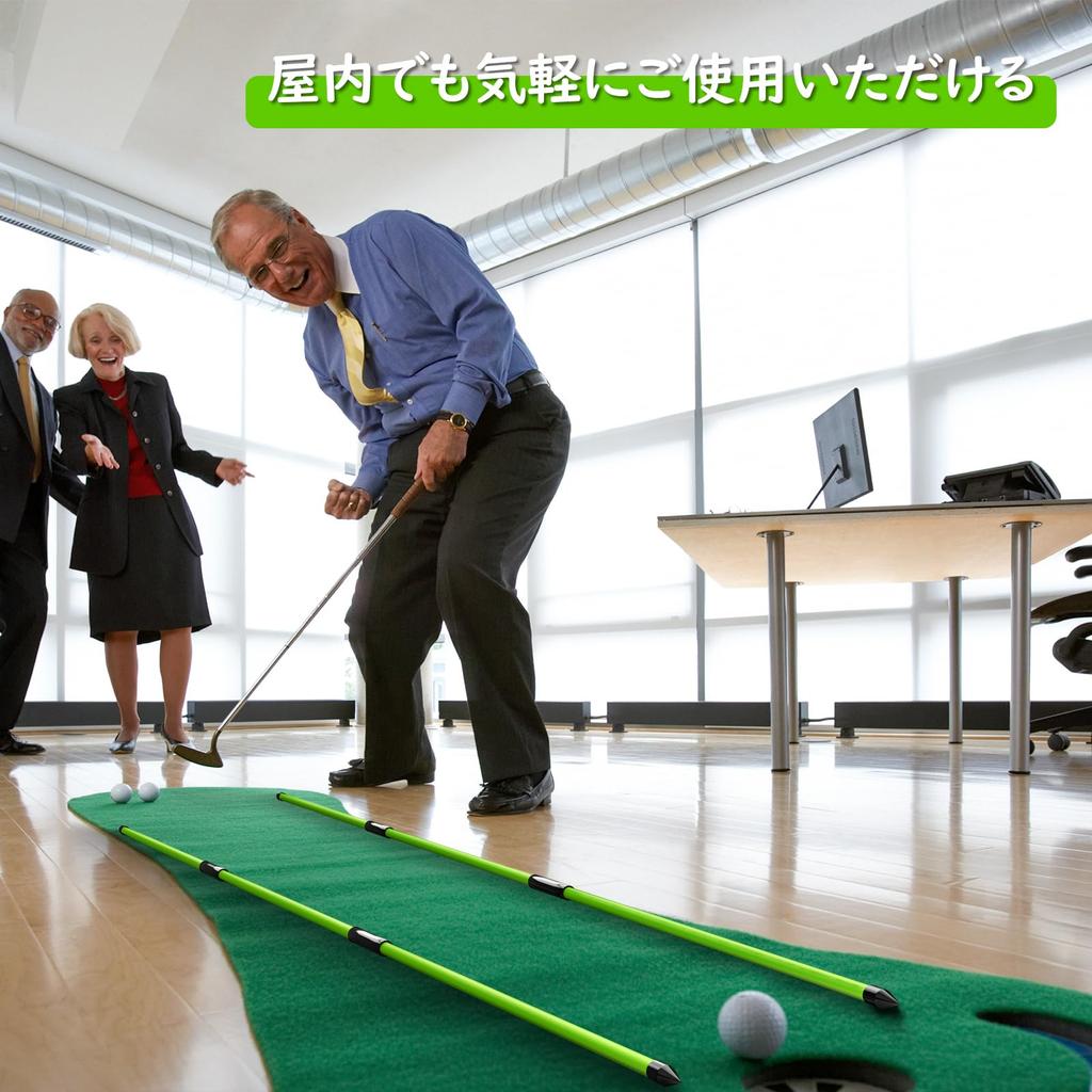 MoKo [Professionally Supervised] Golf Alignment Sticks, Set of 2, 122cm Total Length, Tour Sticks, Foldable, Swing Training Aid, Trajectory