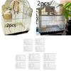 2Pcs Bird Cage Netting Covers Birdcage Guard Netting Covers Protectors Bird Cage Skirts for Parakeet Parrot Conures Cockatiel