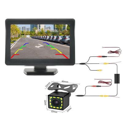 Łatwa instalacja 4,3-calowy ekran monitora kamery cofania do samochodu, system parkowania, kamera do pojazdu