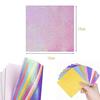 DFsucces Origami 100 Sheets Glitter Paper Aurora Color Foil 15cm 15 Colors Wrapping Birthday Party