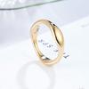 New Geometric Bamboo Ring Electroplated Stacked with High-grade Element Ring Ring Women's Ins Titanium Steel Jewelry