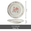 French Retro Rose Garden Embossed Ceramic Dessert Plate