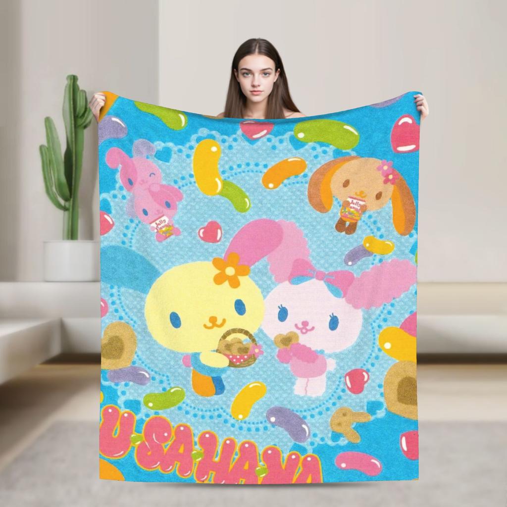 Usahana Cartoon Plush Blanket Kids Adult  Flannel Throw Blanket For Living Room Super Warm Custom  Quality Bedspread Gift Idea