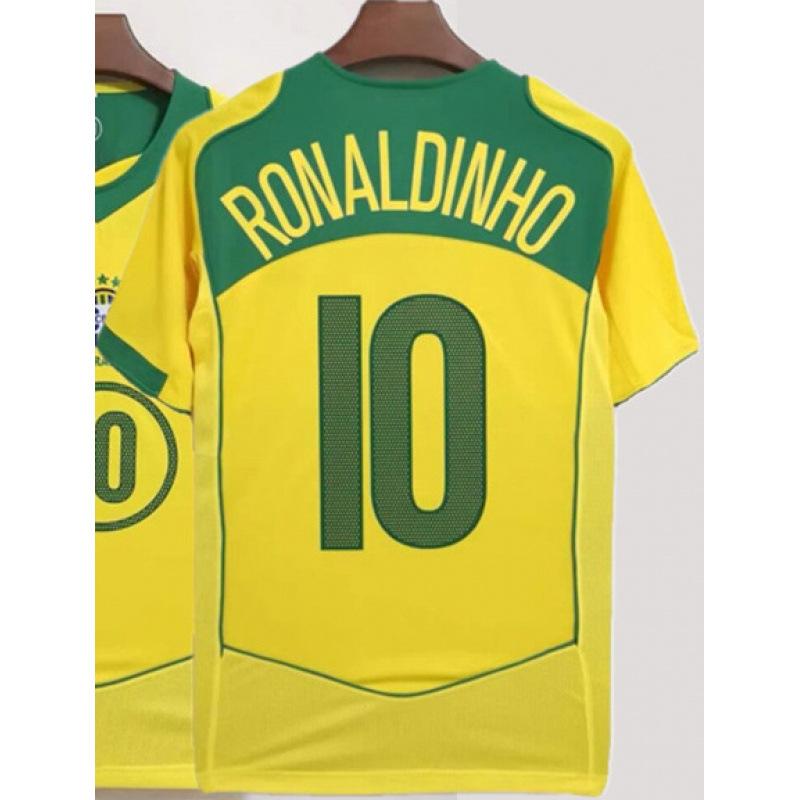 Klasický fotbalový dres Retro fotbalový dres Santos Zidane AC Milán Brazílie Nigérie Francie Dres národního týmu