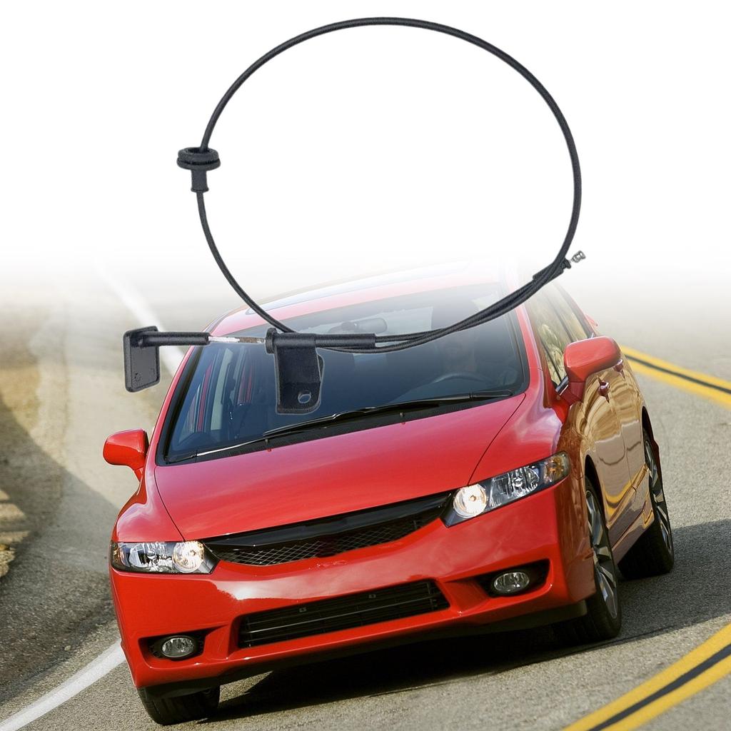 Car Front Left Hood Release Cable with Pull Handle for Insight 2016-2021 Replacement Automotive Accessories