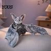 Soft Texture Stuffed Bat Halloween Plush Toy, 24cm Big Animal Pillow Decorative for Parties Kids, Room Decor, Party Favors Kids