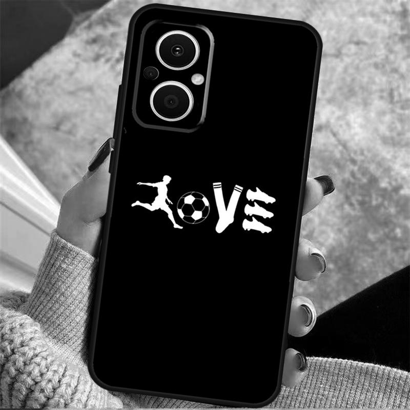 Football Soccer Ball Case For OPPO Reno 8 7 Lite Reno 3 4 5 6 Lite 8T 4Z 5Z Find X5 X2 X3 Lite Neo X6 Pro Cover