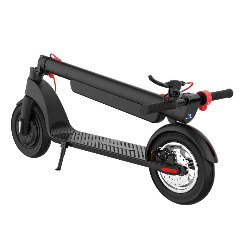 Alnsoor X8 Adult City Outdoor Electic Scooter 36V10AH Battery 350W Motor 10 Inch Road Tires Foldabe EScooter With Three second folding