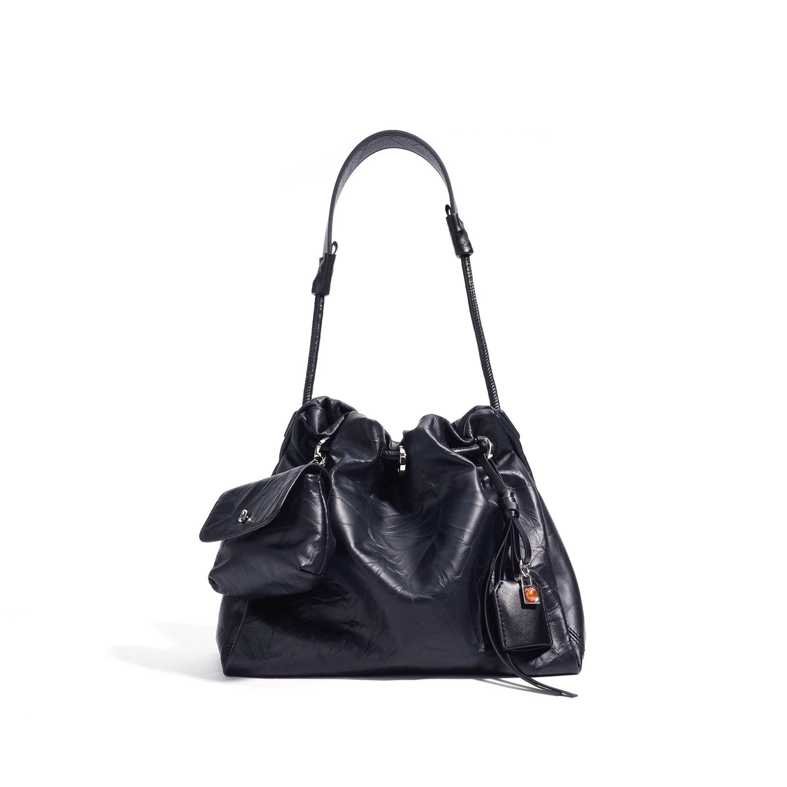 

2025 Women s High-End Genuine Leather Cloud Shoulder Bag