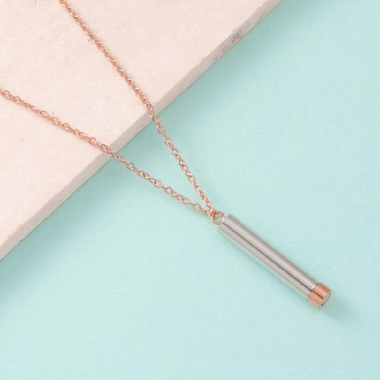 Sturdy Memory Necklace Portable Stainless Steel Cremation Ashes Pendant Jewelry Accessory with Sealed Waterproof Rings