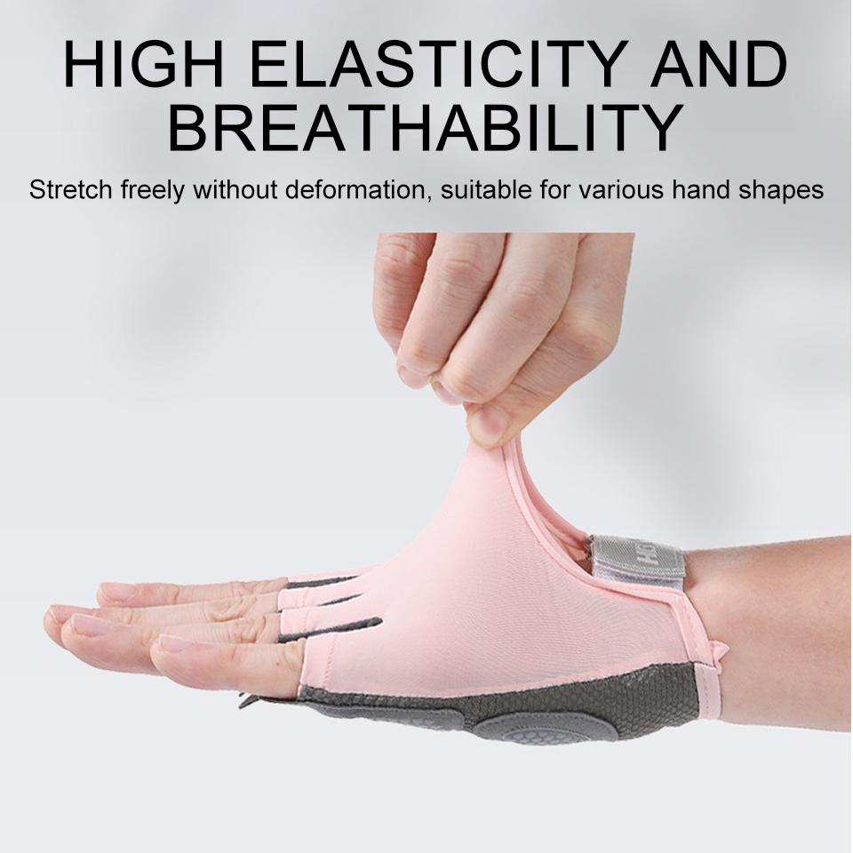 Workout Gym Gloves Half Finger Outdoor Cycling Gloves Breathable Shock-absorbing Women Men Anti-slip Mountain Bike Gloves