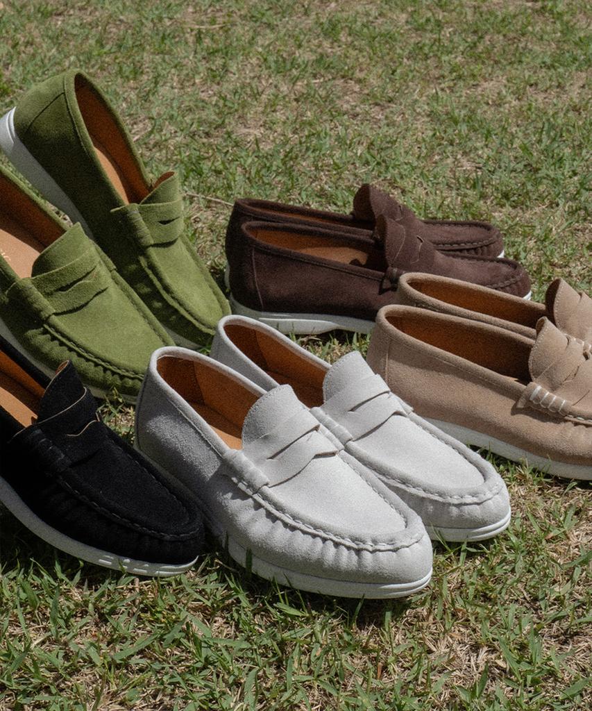 Allclassic Alc4411W Resort Shirred Loafers_Beige Suede