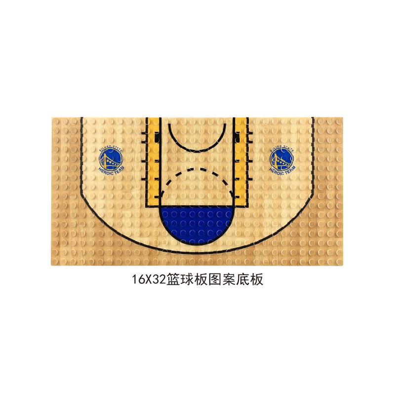 Sports Department Minifigures Small Particles Mosaic Building Block Toy Doll Basketball Football Baseplate Accessories