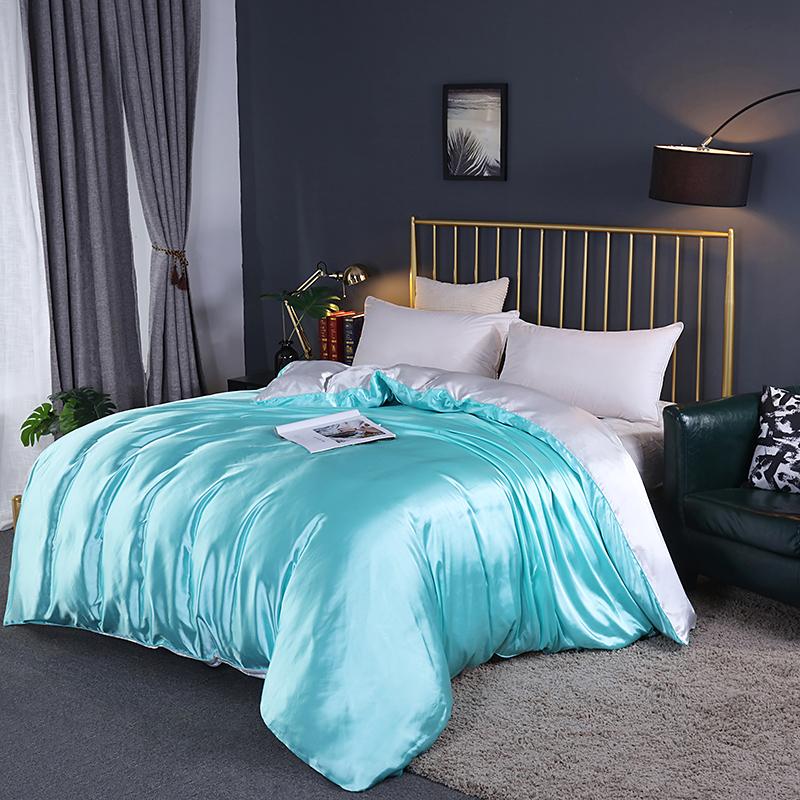 Luxury High Quality Satin Duvet Cover Rayon Quilt Cover High Density Fabric Duvet Cover Supple High Waterfall