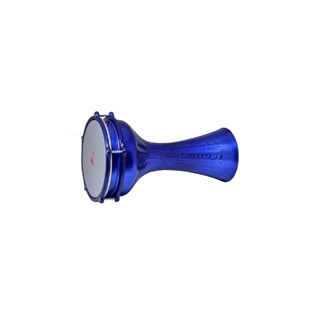 820c-bl Aluminum Darbuka Embroidered Static Blue 20cm