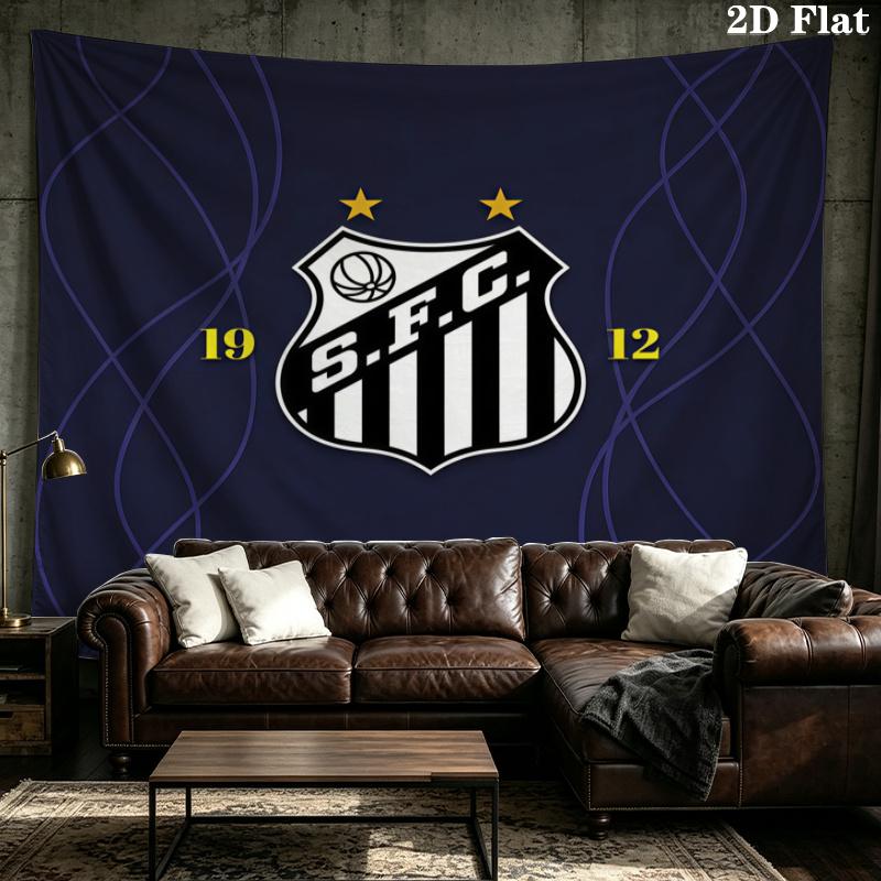 Santos FC Printed Tapestry – Wall Hanging for Bedrooms, Dorms, and Home Decor