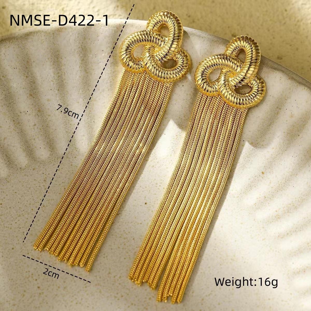 GEMCHIC Women s Starfish Tassel Earrings Gold Plated Stainless Steel Long Fringe Statement Jewelry