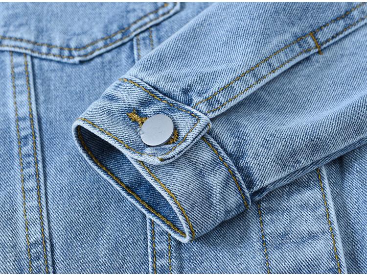 Retro Blue Denim Jacket for Women - Loose Korean Style, Plus Size, Spring/Autumn Trend