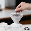 Codale Coffee Filter Metal Coffee Cone Tamper for Basket Filters and Drip Coffee Paperweight, (Silver)
