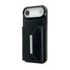 For iPhone Air Case Card Bag Kickstand TPU+PU Phone Cover