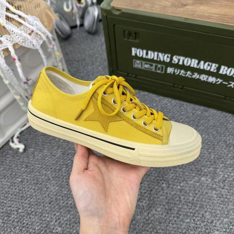 Retro round head low top versatile star casual sports board shoes spring and autumn women's canvas shoes 2025 new women's shoes