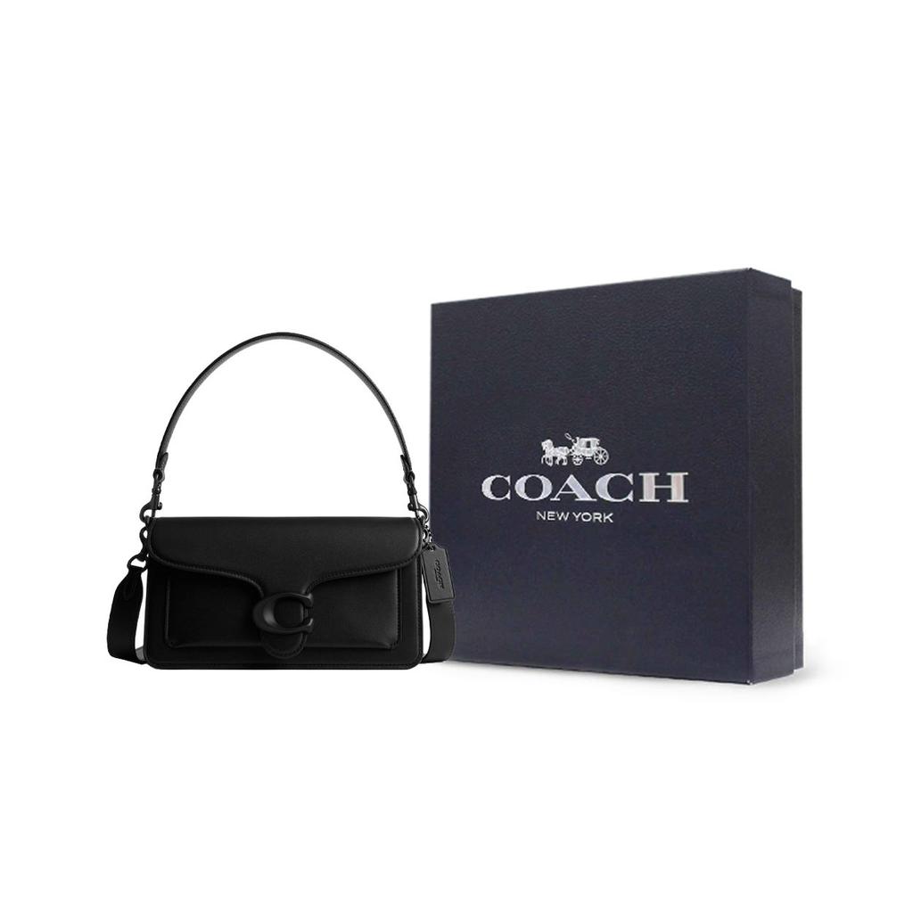 Coach Tabby 26 Logo Hardware Tote Crossbody Bag Women Bags Black CQ759-MWBK