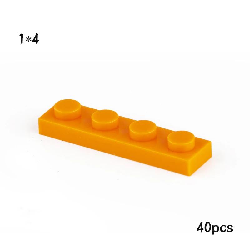 

Non-Toxic 40Pcs Moc Compatible Assembles Particles Plate 3710 1X4 For Building Blocks Parts Diy Enlighten Bricks Educational Tech Toys