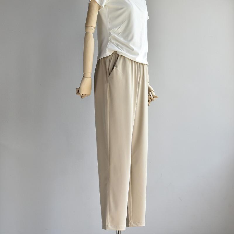 Sunscreen icy summer thin nine-point cigarette pants, casual and fashionable all-match