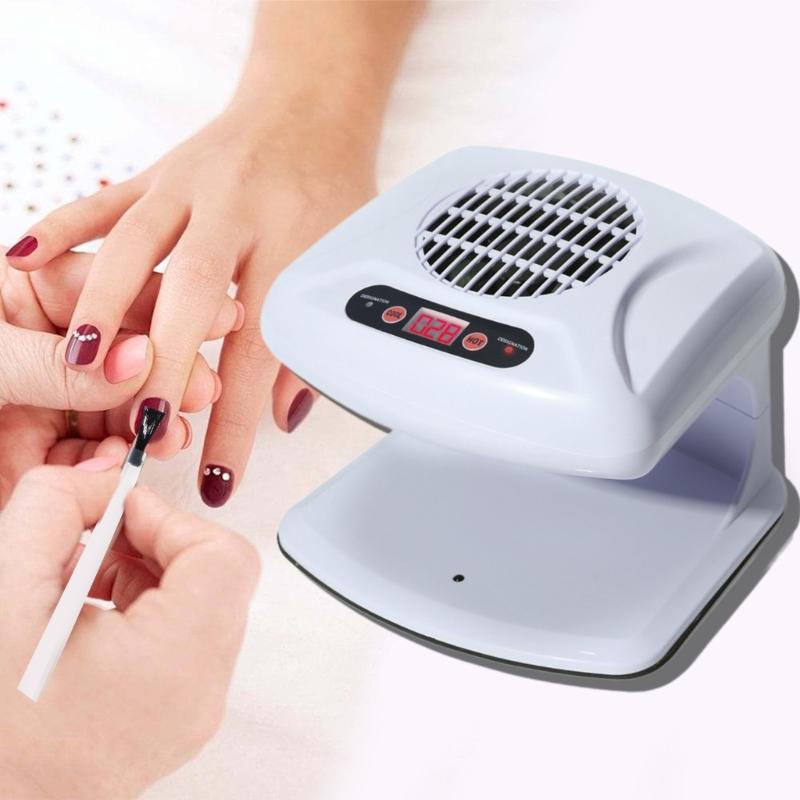 Air Nail Dryer for Regular Nails Polish 300W Warm & Cool Wind Nails Polish Dryer Nail Drying Fan with Automatic Sensors