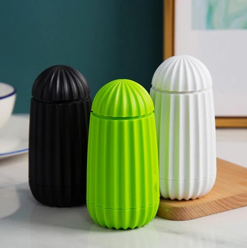 Creative Cactus Automatic Toothpick Box Convenient Storage Toothpick Holder Simple Dining Table Hand-pressed Home Decoration