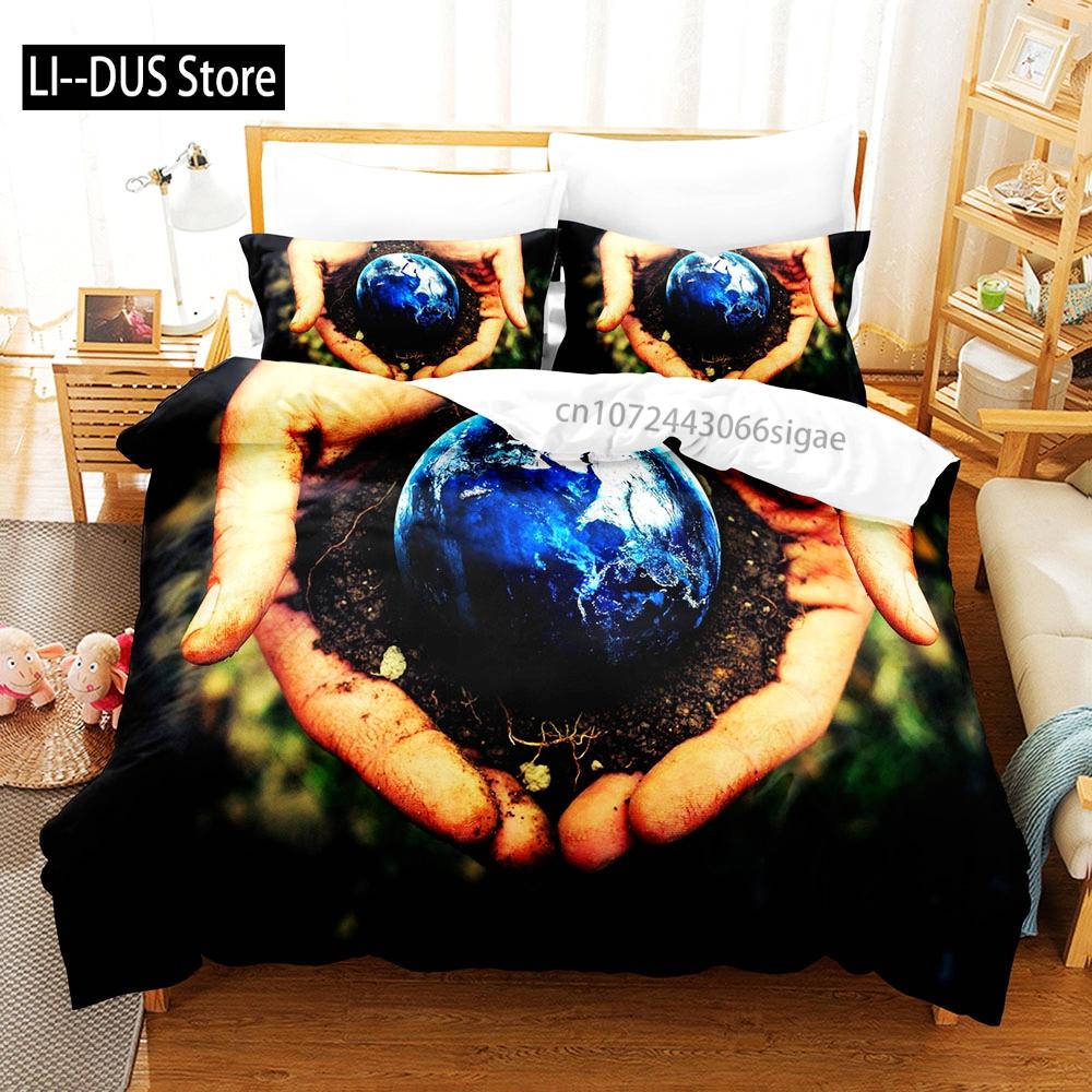 Hand Bedding Set Single Twin Full Queen King Size You And Me Hands Bed Set Aldult Kid Kawaii Duvetcover Sets 3D 006