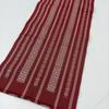 Used Authentic Chikuzen Hakata-ori Nagoya Obi, Red with Kenjo pattern, Hachisu, Kimono N-0279