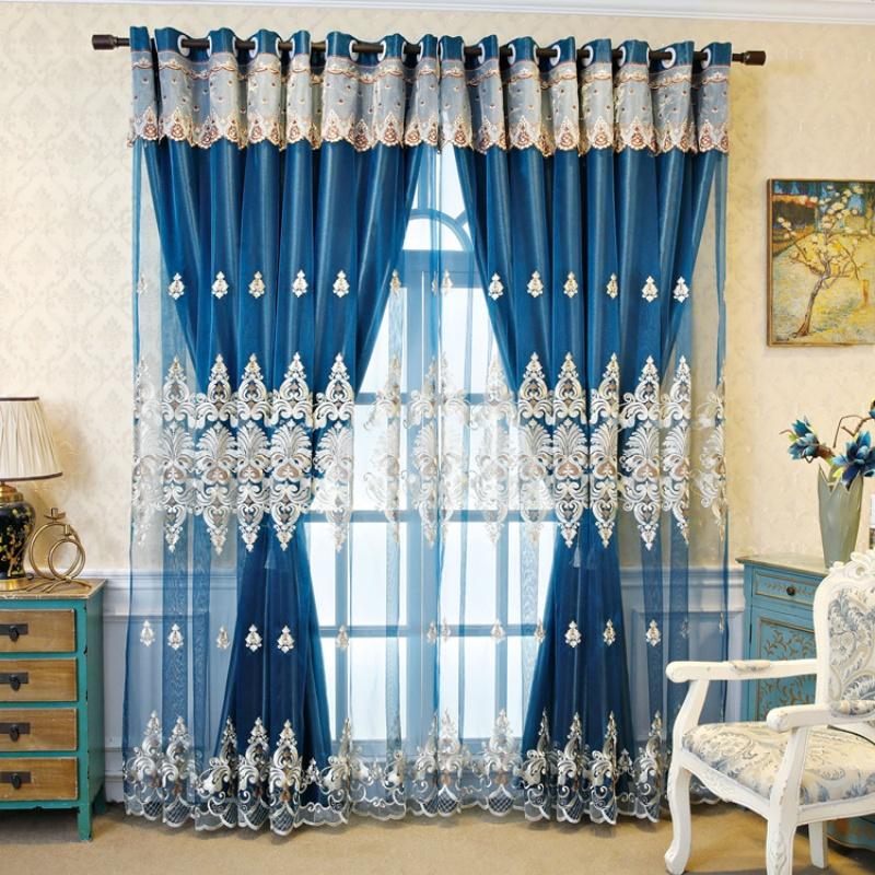 Nordische Eenvoudige Dubbellaagse Gordijnen, Raamhorren, Volledig Verduisterend, Geluiddicht, Warmte-Isolerend, High-end W132xH213cm&Hooks tape top