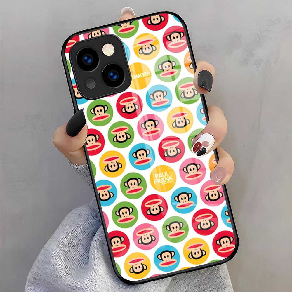 

Paul Franking Monkey Phone Case For IPhone 17 Pro Max 16 15 14 Pro Max 13 11 X Xs Xr 8 7Plus Glass Cover iPhone 14 Pro Max