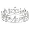 New Baroque bridal crown golden rhinestone gun tip shape round crown