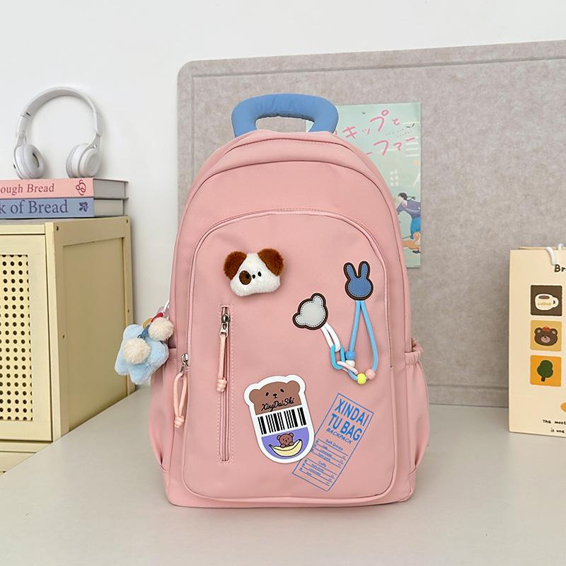 New high-value, fresh, sweet and cute cartoon backpack, middle school student level 1-3 student backpack